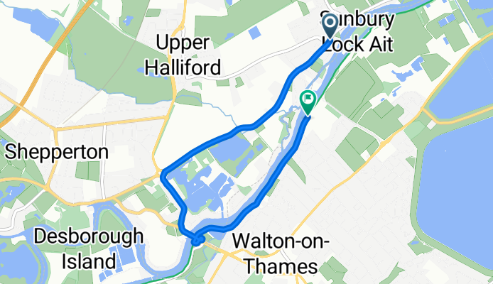 Thames Street, Sunbury-On-Thames to Thames Path, Elmbridge