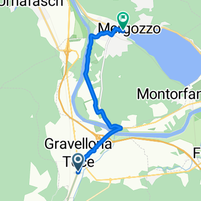 Via Filippo Corridoni, Gravellona Toce nach Piazza Camillo Benso Conte di Cavour, Mergozzo