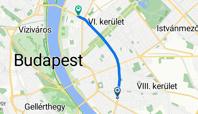 József körút, Budapest to Ditrói Mór utca, Budapest