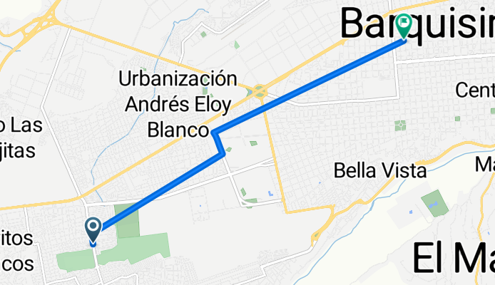 De Cómo de seguridad " Aeropuerto Juan Landaeta Gil " a Carrera