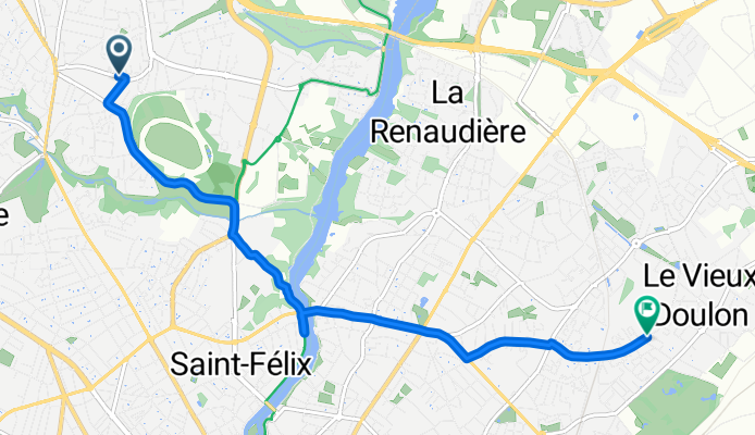 Rue de la Fantaisie, Nantes à Rue des Floralies, Nantes