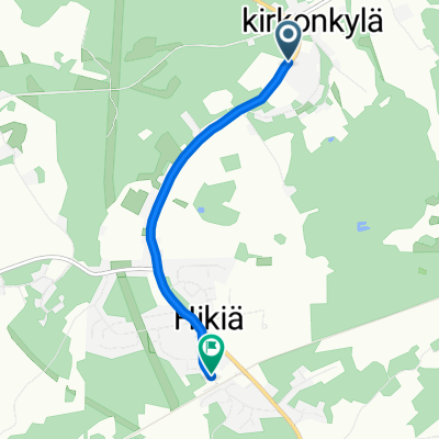 Hikiäntie, Hausjärvi do Hikiä