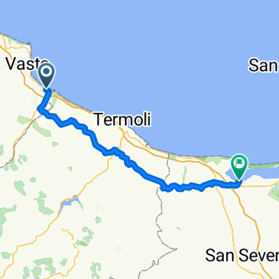 SS 16, San Salvo nach Corso Vittorio Emanuele, Lesina