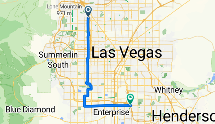 Old Village Avenue to East Warm Springs Road