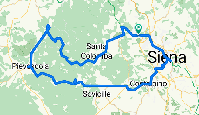 Via dell'Abbadia, Monteriggioni to Via dell'Abbadia, Monteriggioni