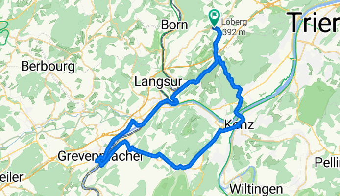 Trierweiler - Konz - Tawern - Grevenmacher - Trierweiler