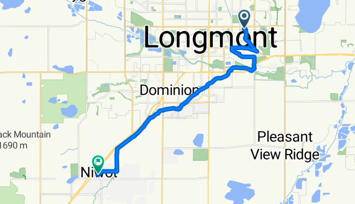 Elliott St, Longmont to Murray St, Niwot