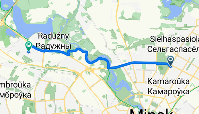 улица Сурганова, Minsk to Tsentralny, Minsk