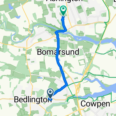 Allgood Terrace, Bedlington to Cheltenham Court, Ashington