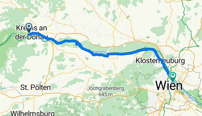 Von Krems an der Donau bis Wien