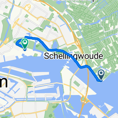 Route in Amsterdam