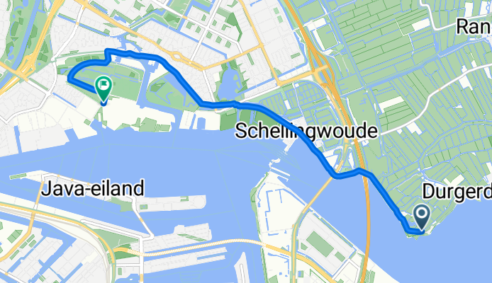 Route in Amsterdam