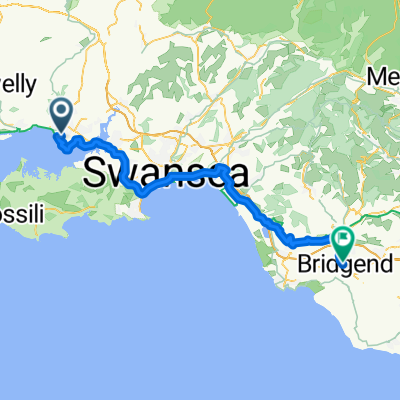 Llanelli, Carmarthenshire to Tondu Road, Bridgend