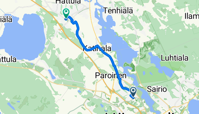 Ojoistenkatu, Hämeenlinna do Merventie, Parola