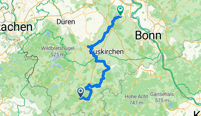 Blankenheim, Nettersheim, Bad münster, Satzvey, Zülpich, Erftstadt, Brühl