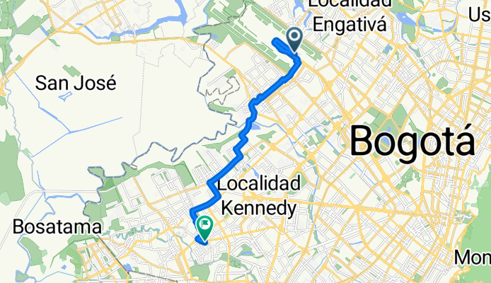 De Central Aerospace a Carrera 78k Bis # 54-40