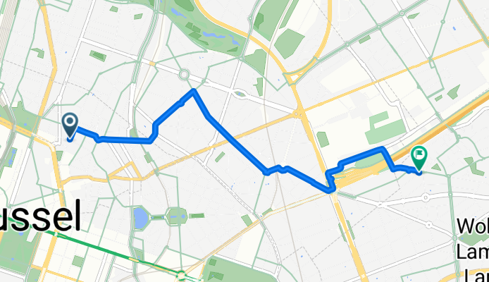 Rue Brialmont to Avenue des Constellations