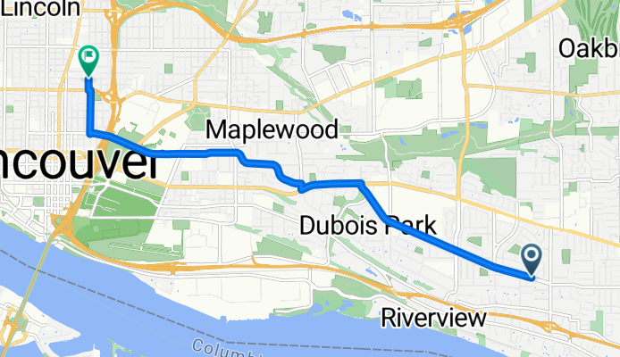 Route to Shumway Park