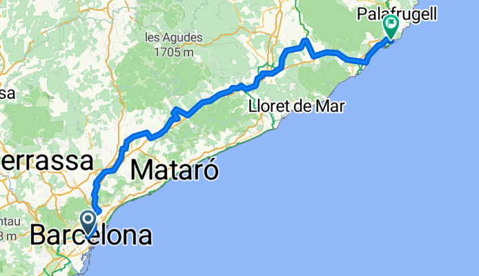 Plaça de Catalunya to Passeig de la Fosca