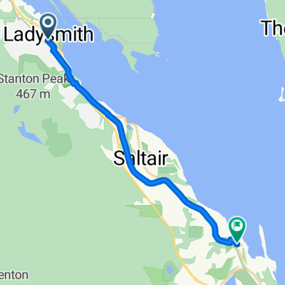 Route to Duke Point Transload