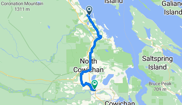 From Nanaimo to Lake Cowichan