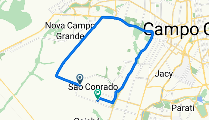 Avenida General Alberto Carlos de Mendonça Lima, Campo Grande a Rua Lamego, Campo Grande