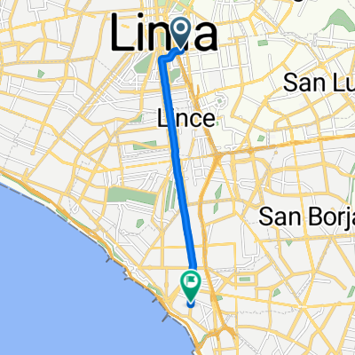 De Bauzate y Meza a Avenida José Larco