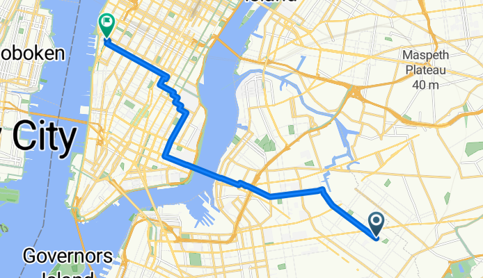 Woodbine St, New York to High Line, New York