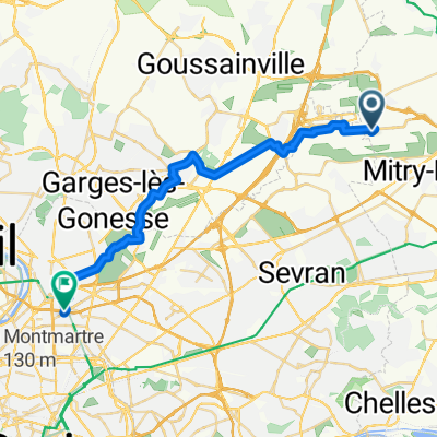 From Mauregard to Saint-Denis