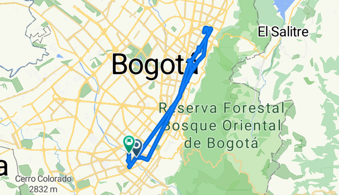 De Carrera 19 # 7-19, Bogotá, D.C. a Calle 11 Sur 25-58, Bogotá