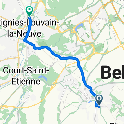 De Rue de Bayau à Place de la Gare