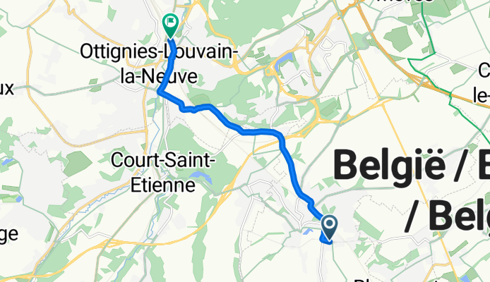 De Rue de Bayau à Place de la Gare