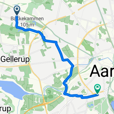 Runestenen, Aarhus V to Birketinget, Aarhus C