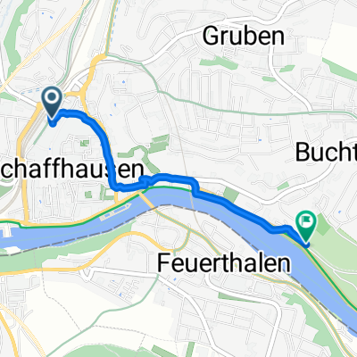 Bahnhofstrasse, Schaffhausen nach Lindliweg, Schaffhausen