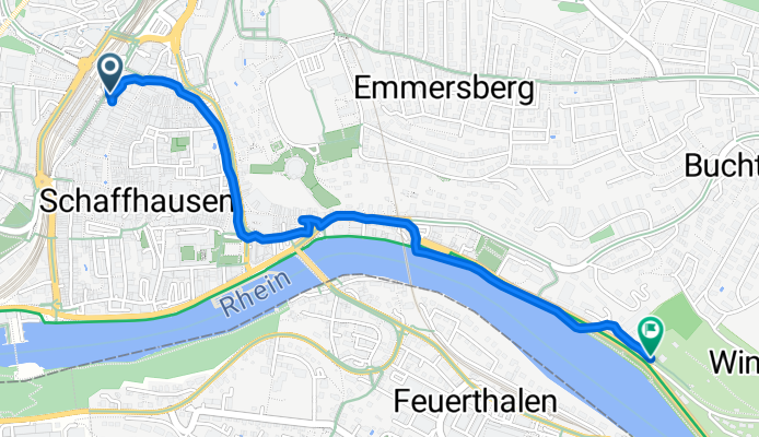 Bahnhofstrasse, Schaffhausen nach Lindliweg, Schaffhausen