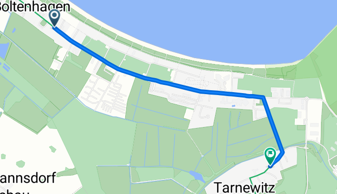 Route in Boltenhagen