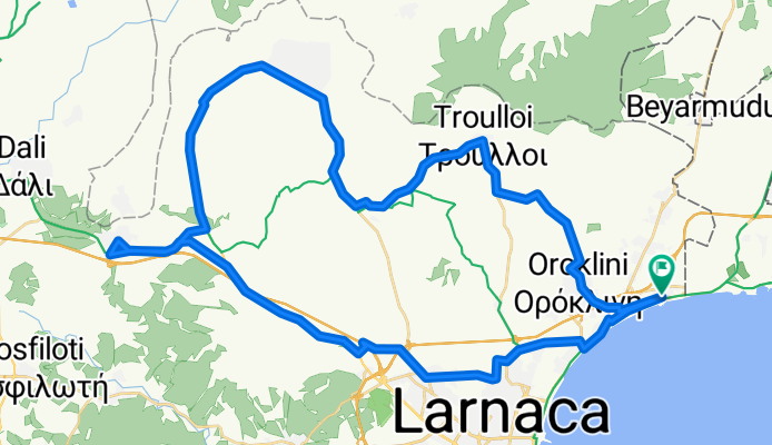 Route in Pyla