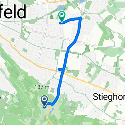 Stückenstraße nach Kleine Howe