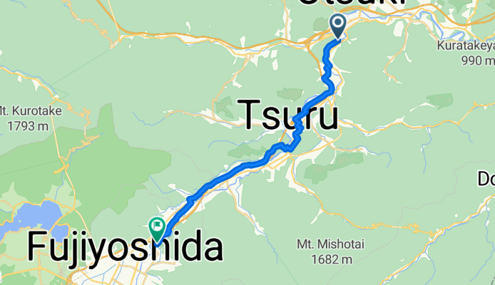 Ōtsuki - Fujikawaguchiko
