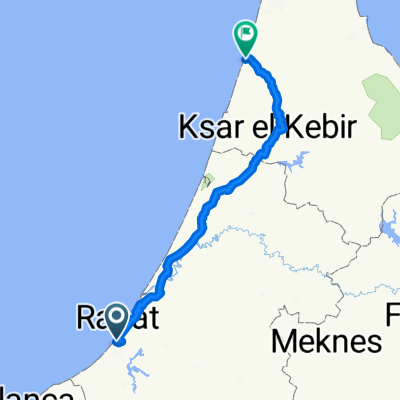 Itinéraire depuis Rabat