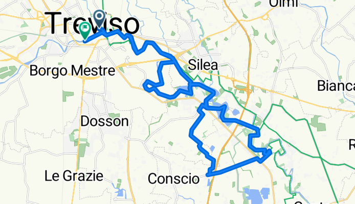 Route in Treviso