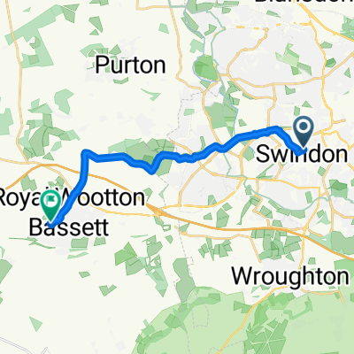 Swindon station to Royal Wootton Bassett