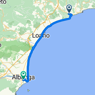 Via Domenico Brunenghi, Finale Ligure a Via Piave, Albenga