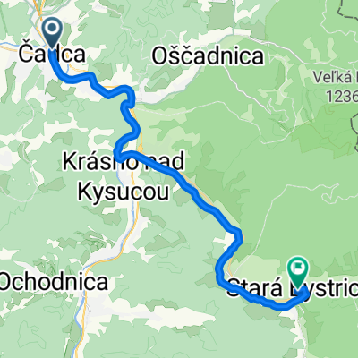 Čadca- Krásno n.Kys.- Klubina- Stará Bystrica
