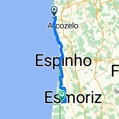 Rua de Clemente Meneres, Arcozelo to Avenida Dr Fernando Raimundo Rodrigues, Esmoriz