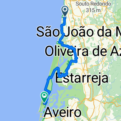 Rua dos Desportos, Esmoriz to São Jacinto, São Jacinto
