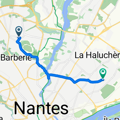 Rue de la Fantaisie, Nantes à Rue des Floralies, Nantes