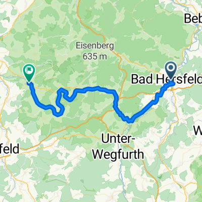 De Bad Hersfeld à Neukirchen