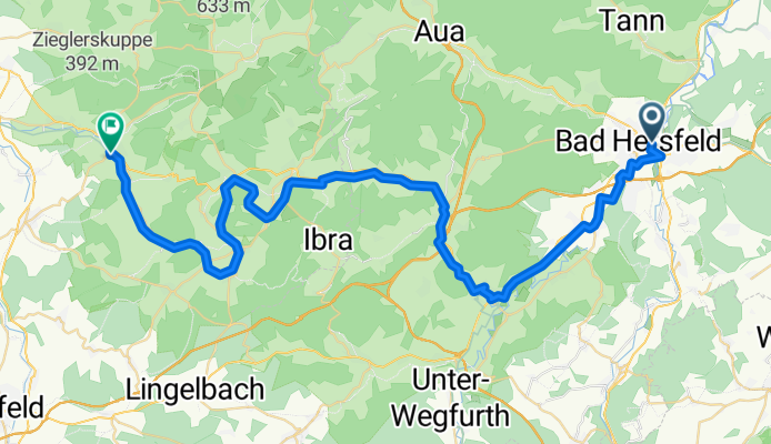 De Bad Hersfeld à Neukirchen