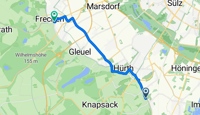 Raiffeisenstraße, Hürth nach An der Synagoge, Frechen